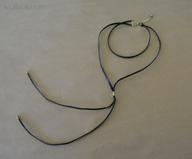 WobiSobi Double Leather Choker DIY