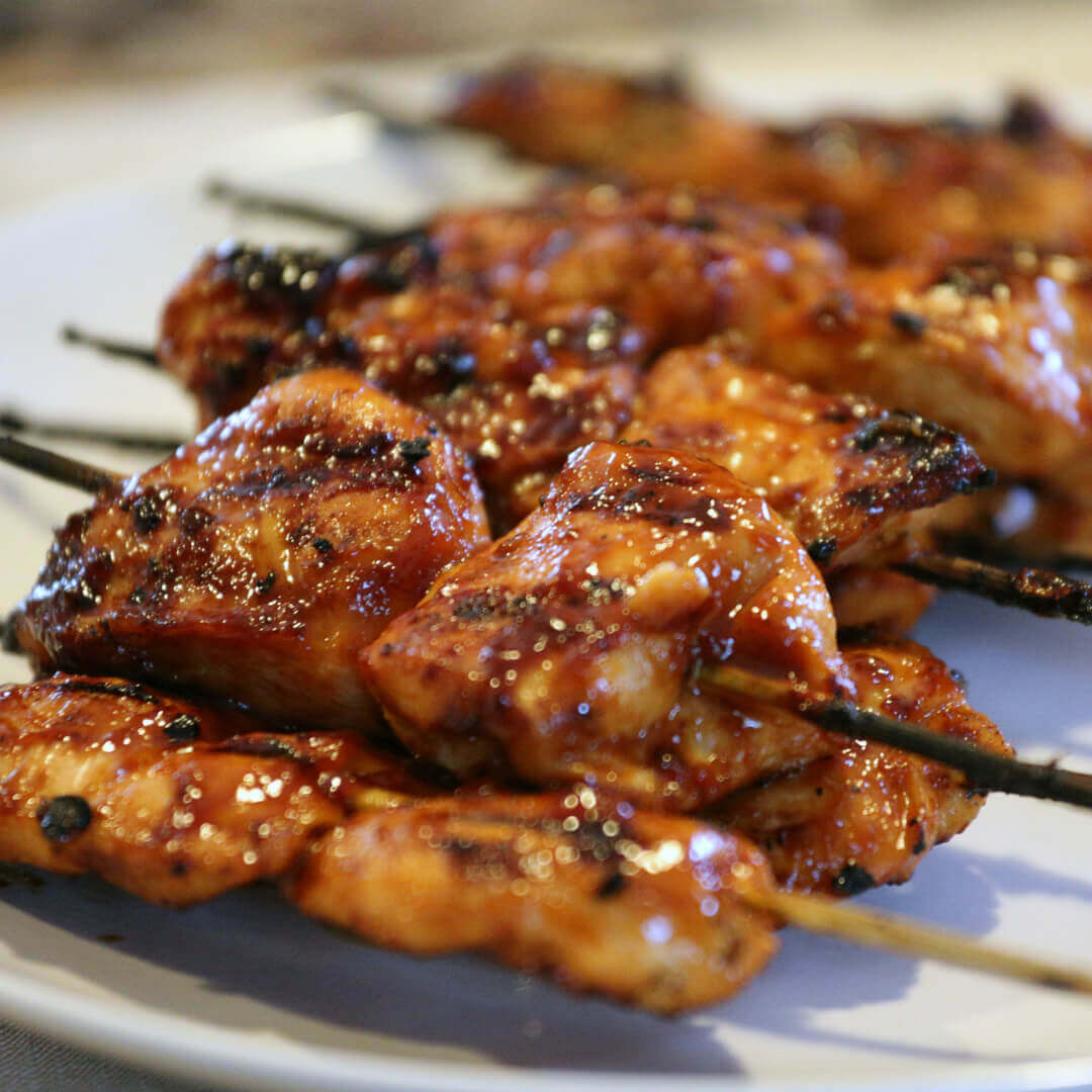 Easy Sticky Chicken Skewers CookSep