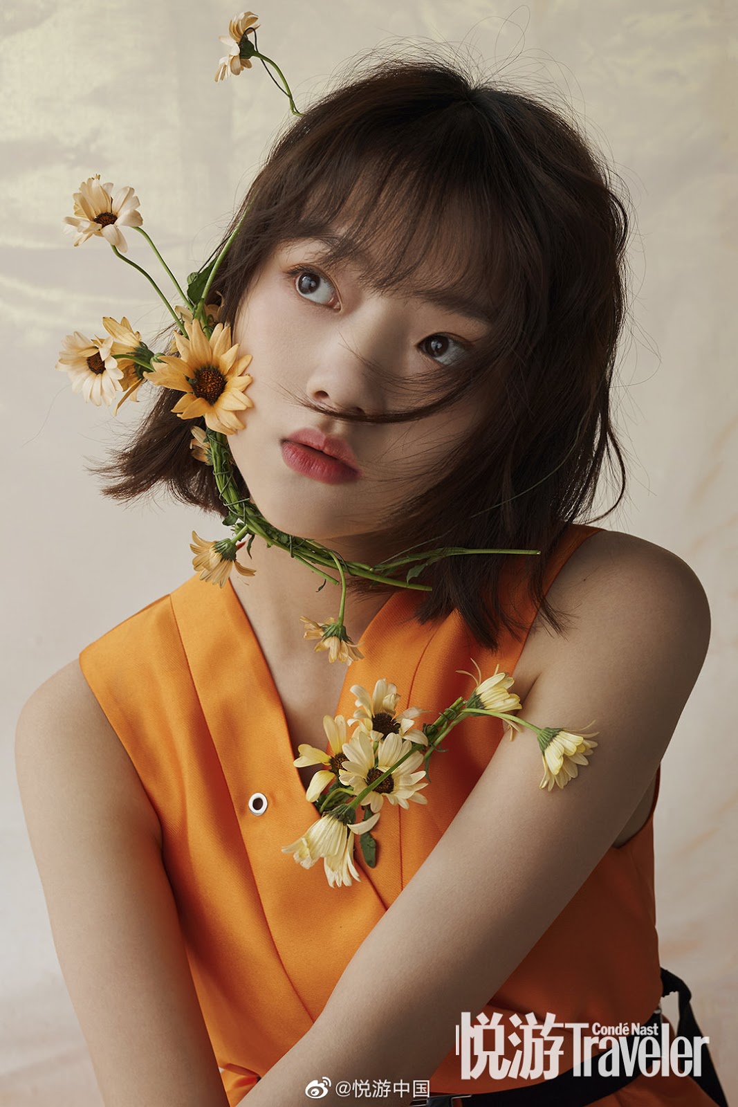Ren Min poses for photo shoot fashion and lifestyle