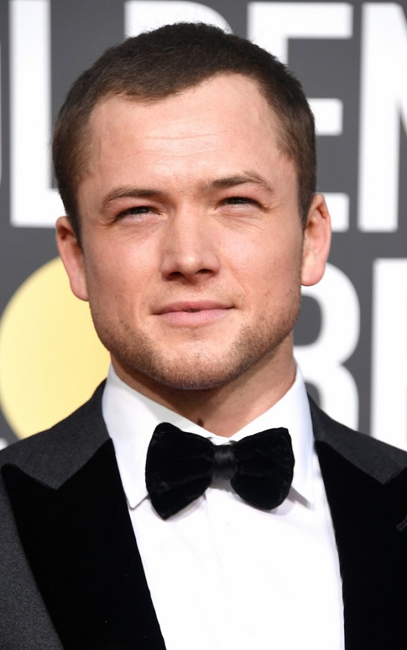 Taron Egerton at the 2019 Golden Globes