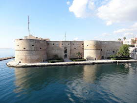 Taranto's Castello Aragonese, which stands guard over the canal linking the Mar Grande with the Mar Piccolo