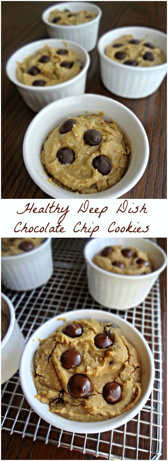 Healthy Deep Dish Chocolate Chip Cookies {Gluten-free, Vegan} Healthy Deep Dish Chocolate Chip Cookies {Gluten-free, Vegan}