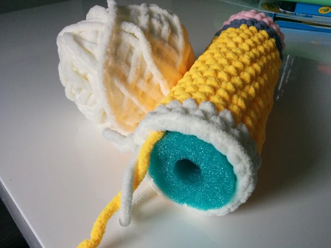 Crochet Plush Giant Teacher's Pencil DIY Gift