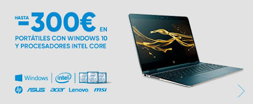 Hasta 300 euros de descuento en portátiles Intel Core de Fnac