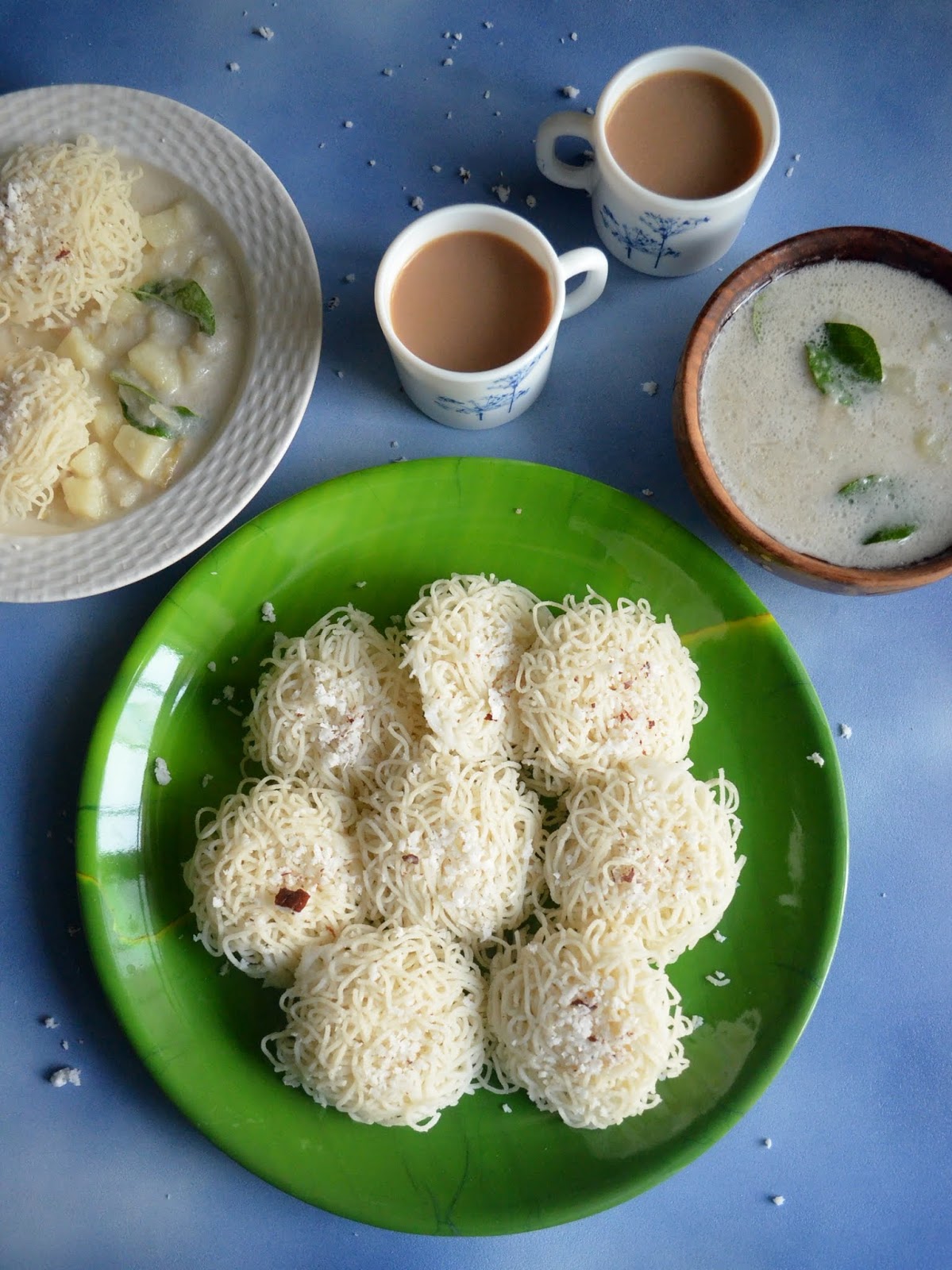 Indulge... Idiyappam Nool Puttu Sevai How to make Kerala