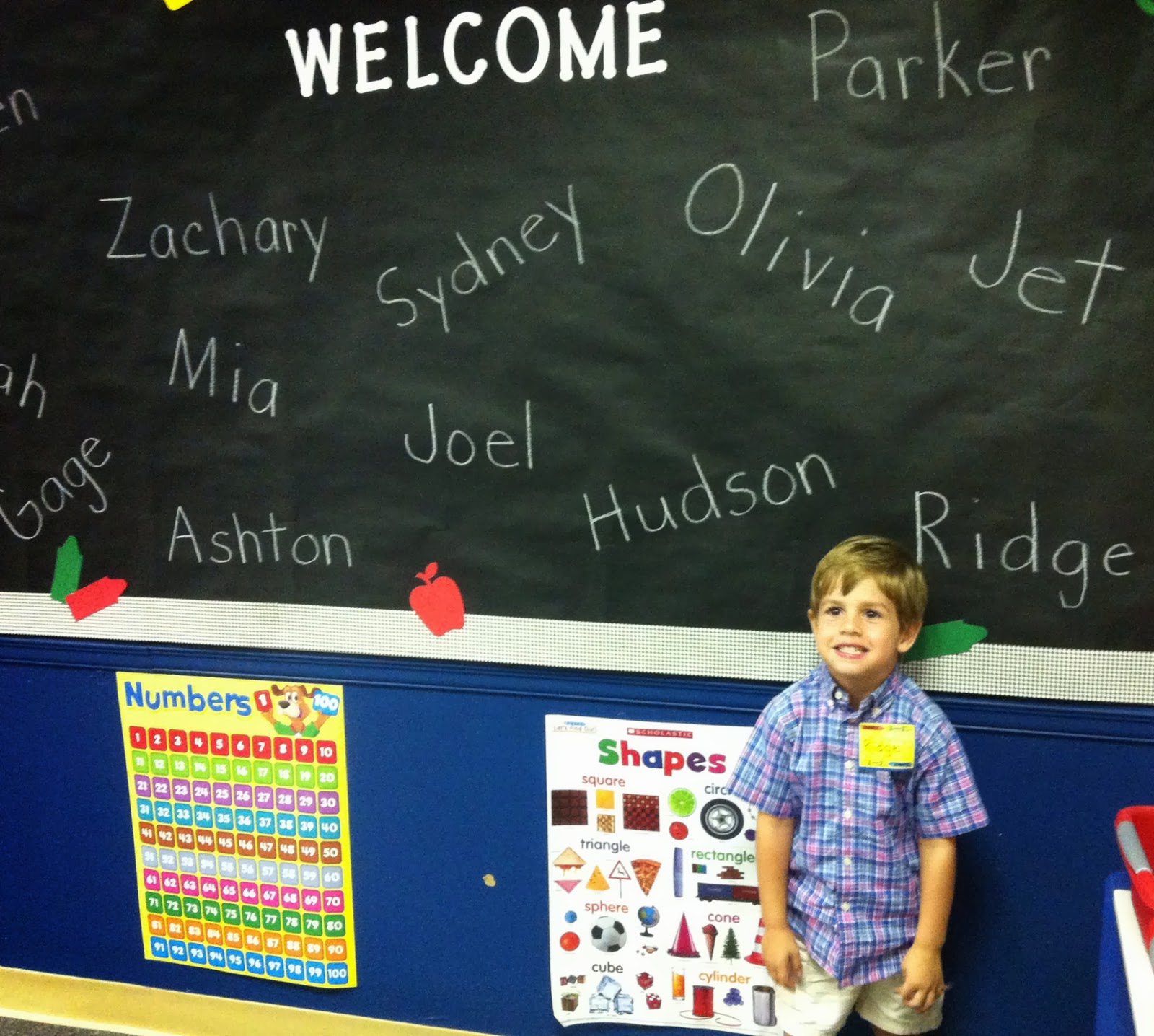 Here's Our Little Life: R's first day of K4 Preschool