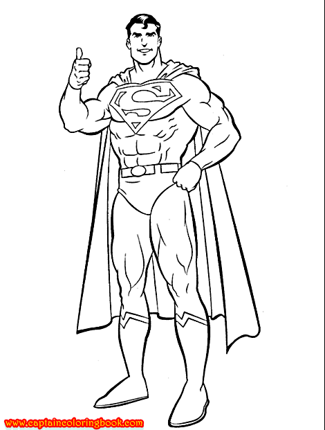Superman Coloring Pages 