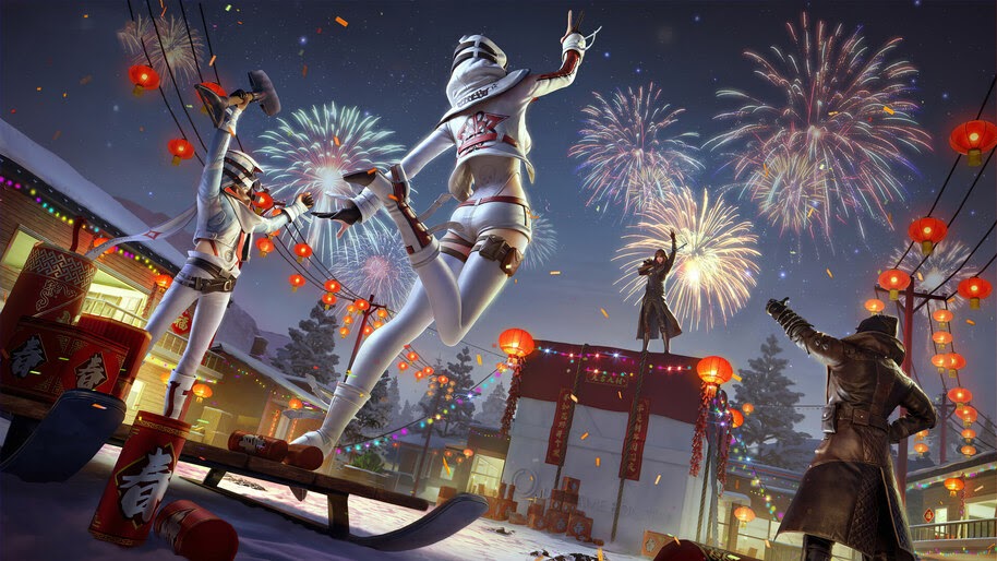 PUBG, Fireworks, New, Year, 4K, #7.1547