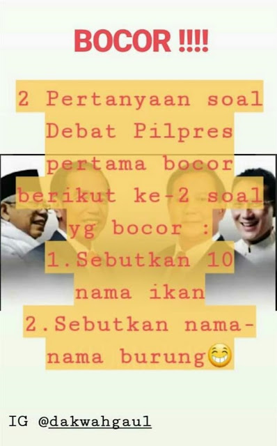 7 Meme 'Debat Capres' Ini Lucunya Ngademin Kubu Jokowi dan Prabowo