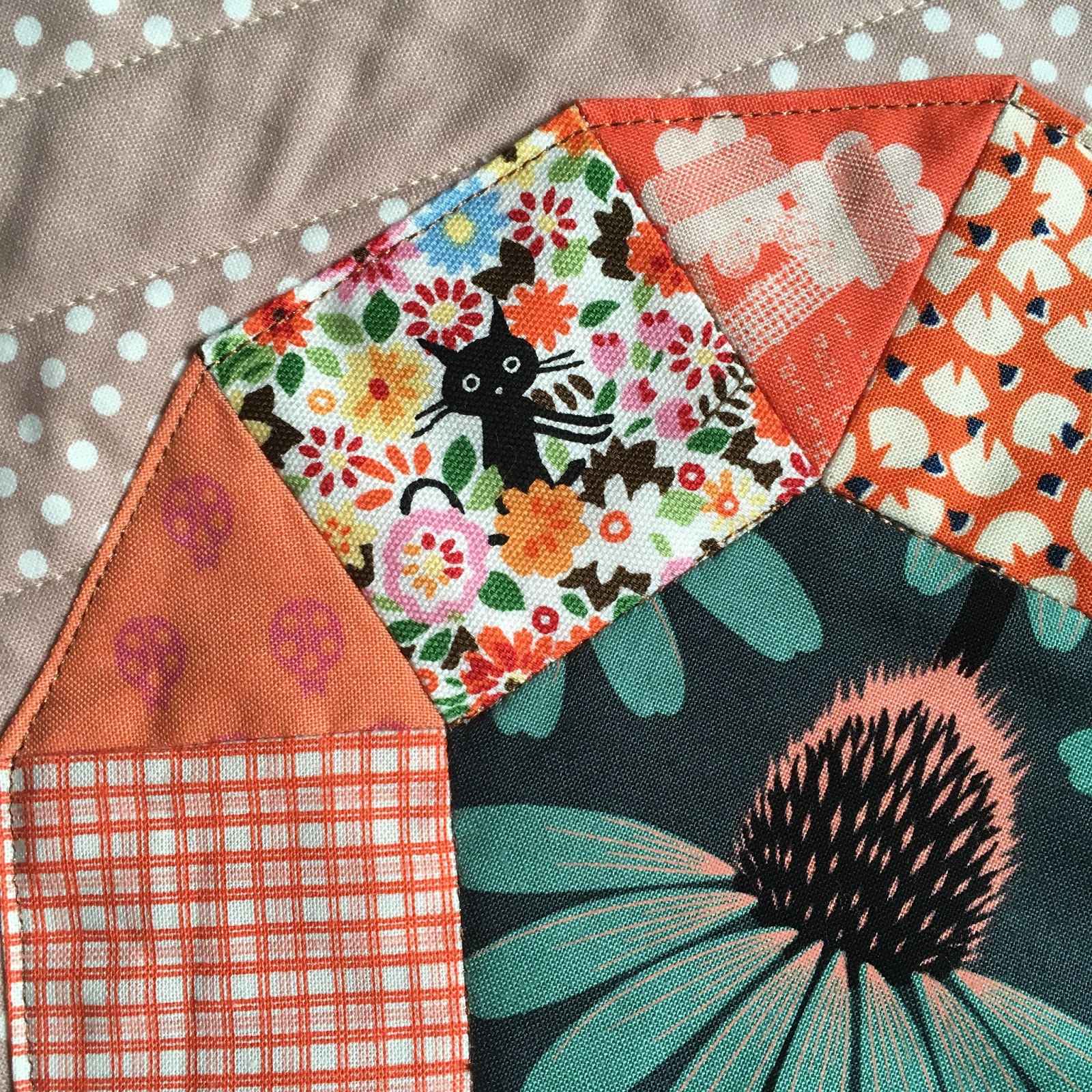 Fussy Cutters Club We Are All Connected mini quilt / CHARM ABOUT YOU