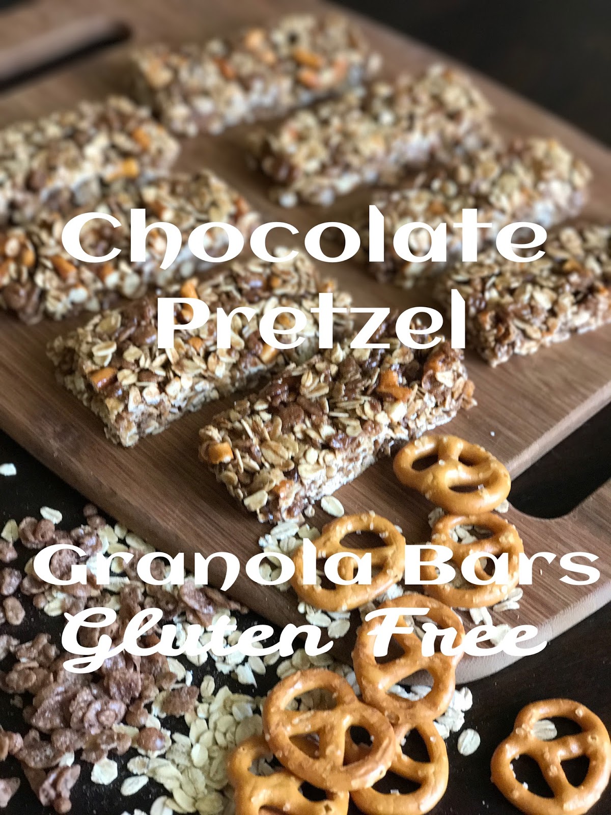 Faith and Flour Chocolate Pretzel Granola Bars (Gluten Free)