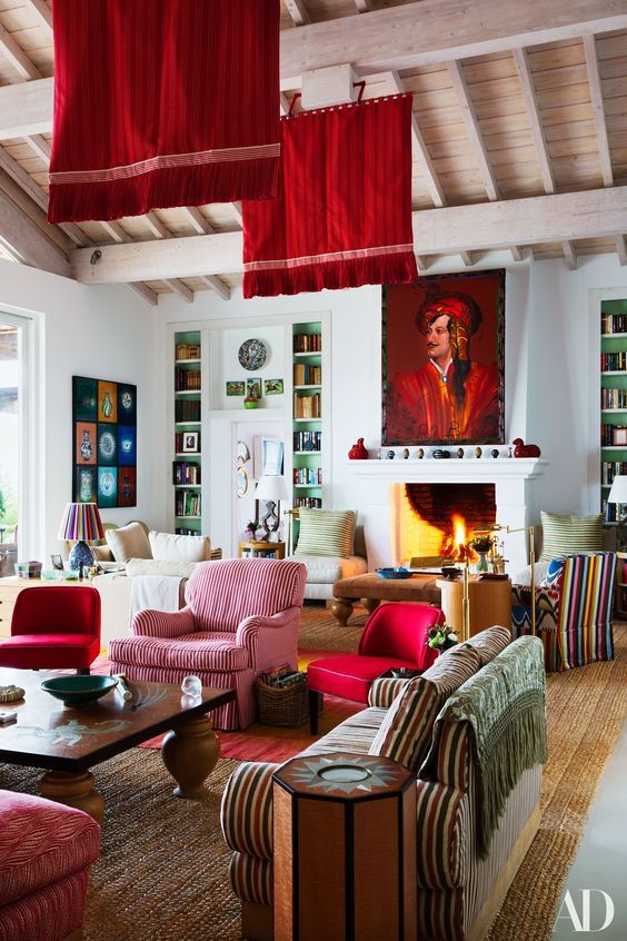 House Beautiful: In the Red Room