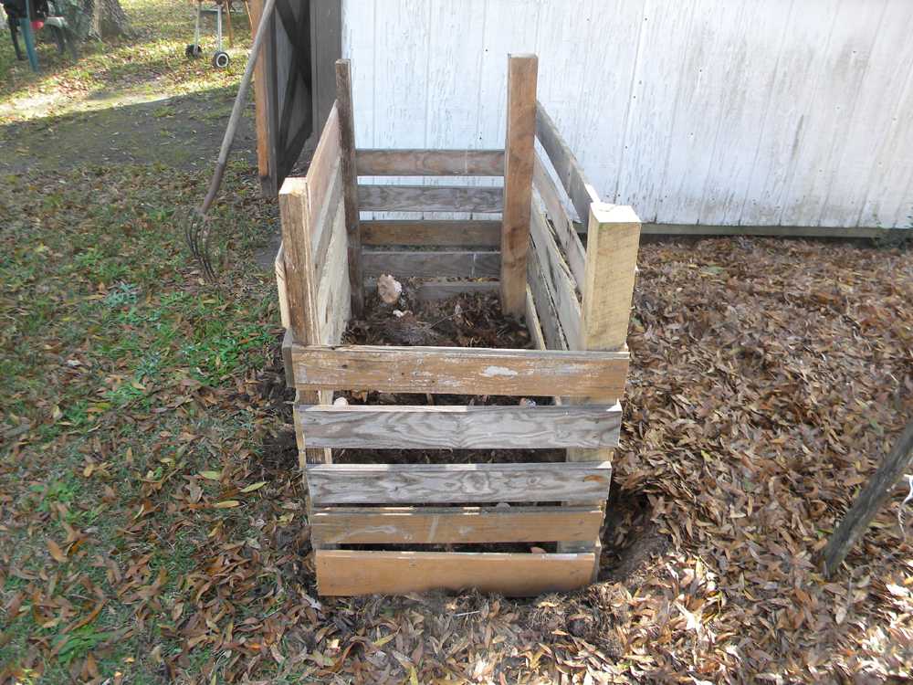Booth's Little Farm Compost Bin and Raised Bed Garden!