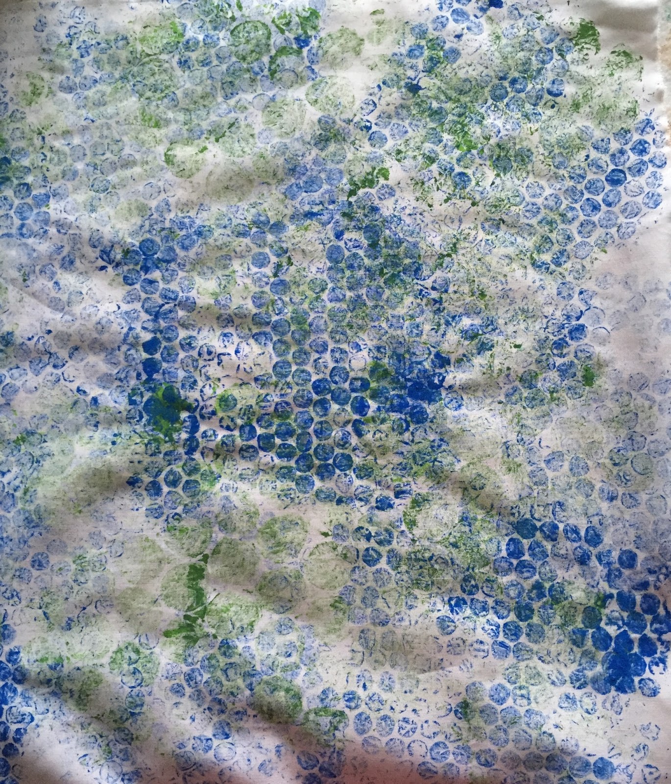 This blog is no longer active but all our content is still here and  accessible.: June's Technique--Gelli Plate on Fabric