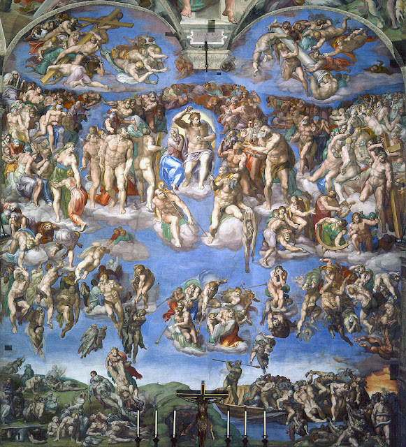 The Last Judgment by Michelangelo from 1536 until 1541. Sistine Chapel. The Last Judgment by Michelangelo from 1536 until 1541. Sistine Chapel.
