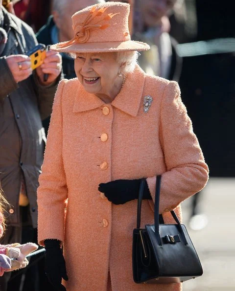 Queen Elizabeth II attended Sunday Service at St Peter and St Paul Church in West Newton