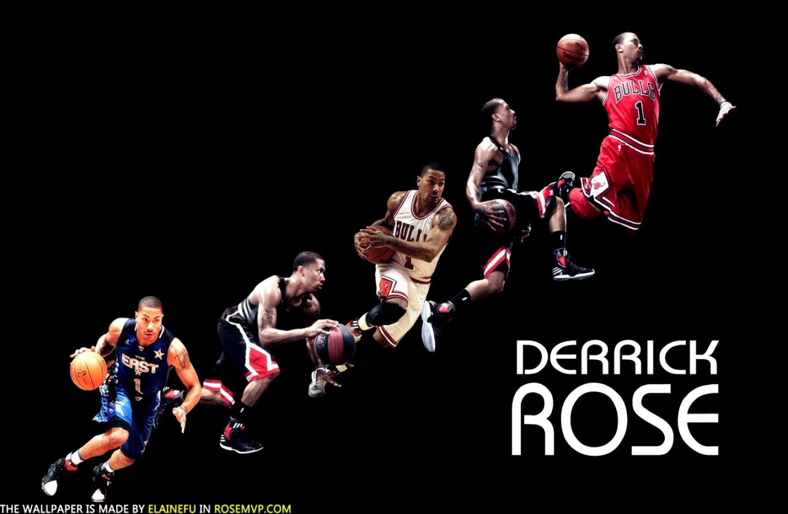 Derrick Rose Slam Dunk