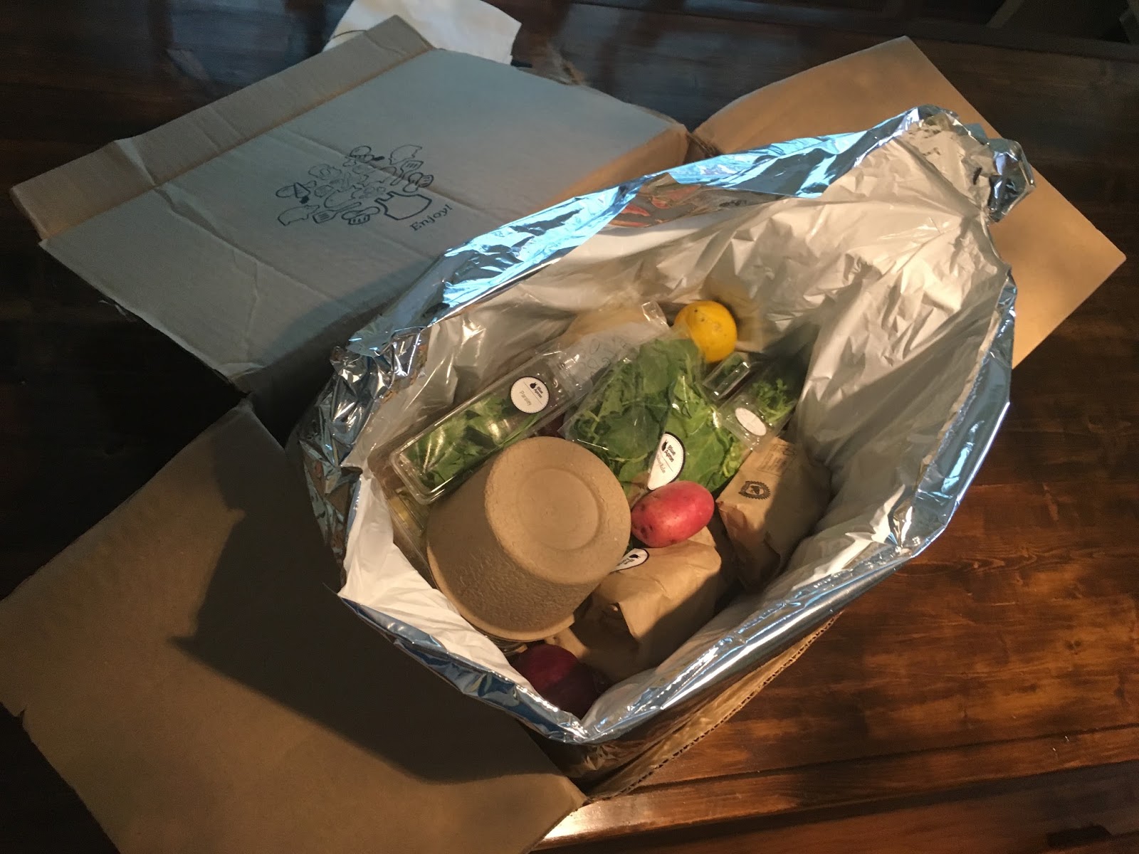 Doorstep Dinners Unboxing Blue Apron