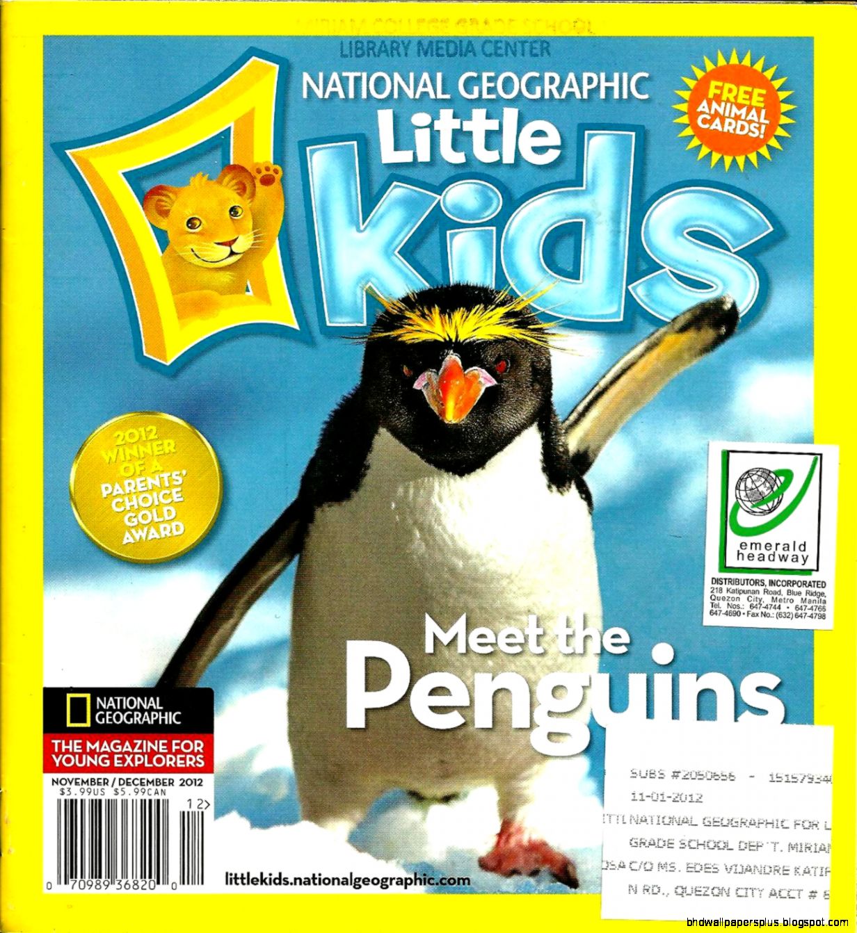 National Geographic for Little Kids November December 2012