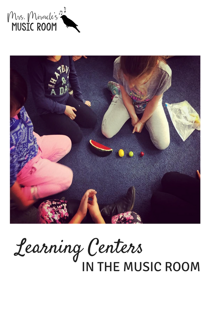 Learning Centers in the Music Classroom Mrs. Miracle's Music Room