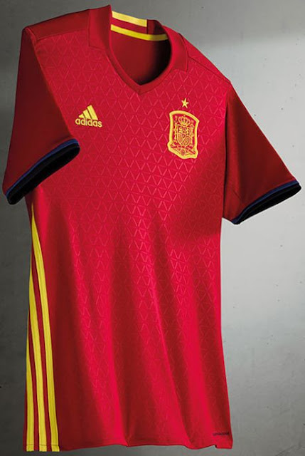 スペイン代表 EURO 2016 ユニフォーム-ホーム