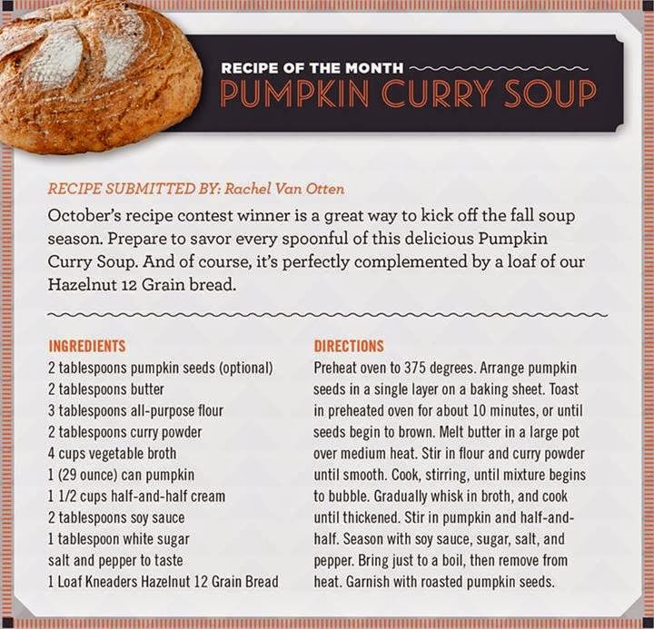 Now You Can Pin It!: Kneaders' Pumpkin Curry Soup