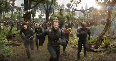 Avengers: Infinity War Chadwick Boseman, Chris Evans, Scarlett Johansson and Sebastian Stan Image 2