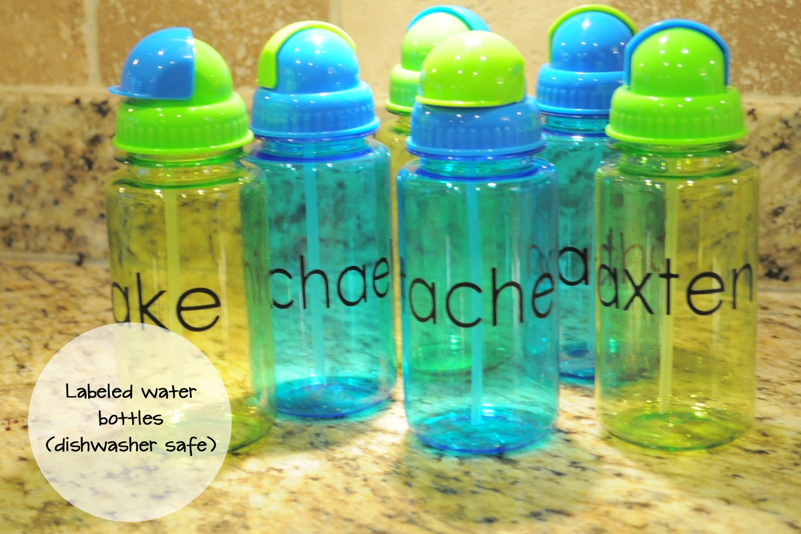 Water Bottles The Letter Cafe Vinyl Lettering