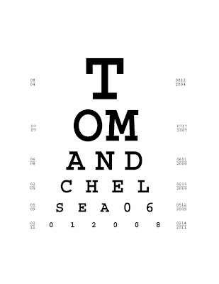 This Fresh Fossil: Fun Idea: DIY Personal Eye Chart Art