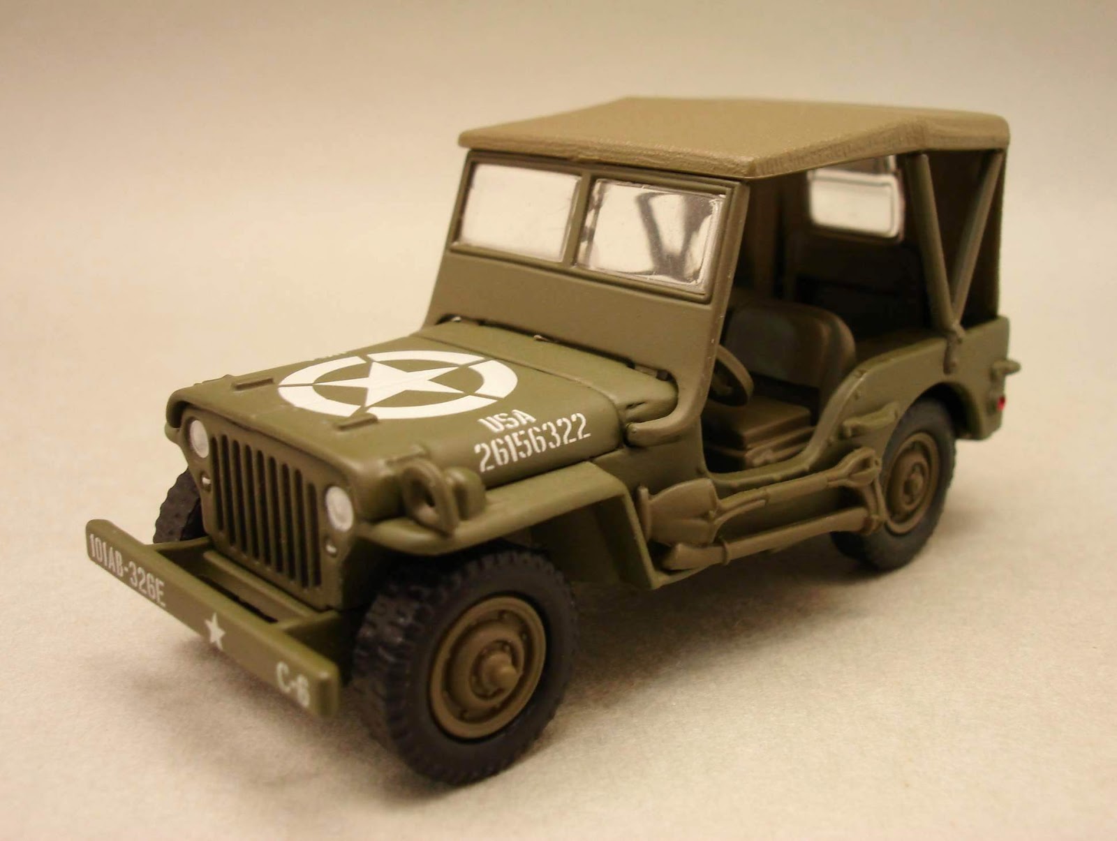 Diecast Hobbist Willy's MB Jeep w/Top