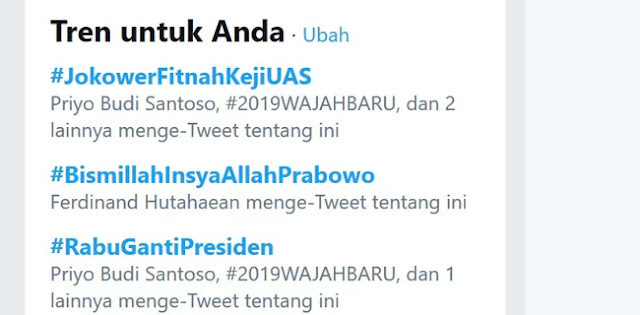 Tagar #JokowerFitnahKejiUAS Jadi Trending Topik Teratas Tagar #JokowerFitnahKejiUAS Jadi Trending Topik Teratas