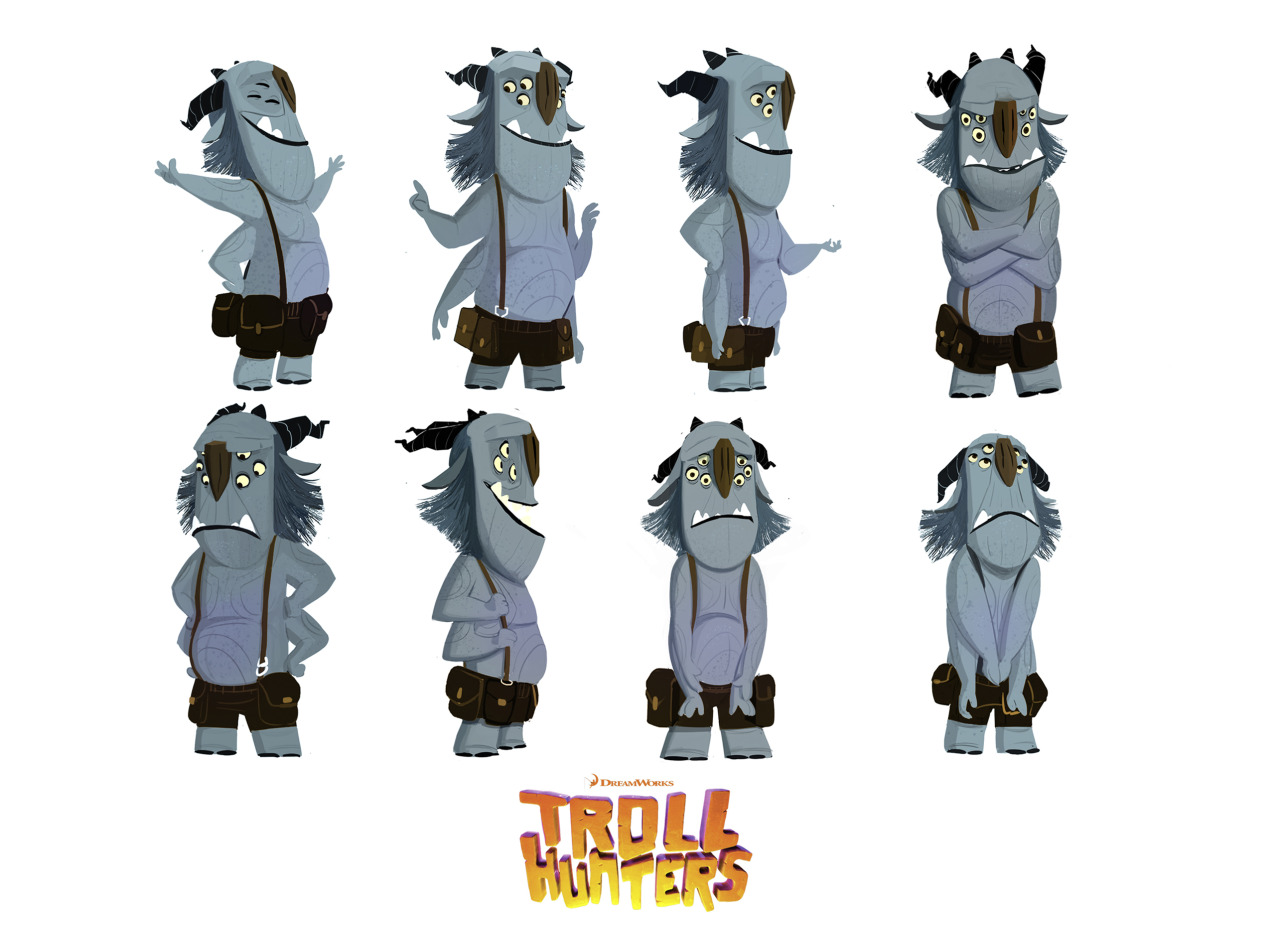 Troll Hunters - Character Design.