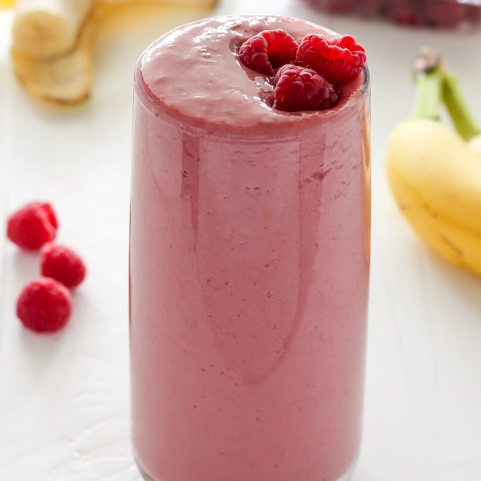 Raspberry Banana Smoothie #healthydrink #smoothies - Recipes Bella Lie