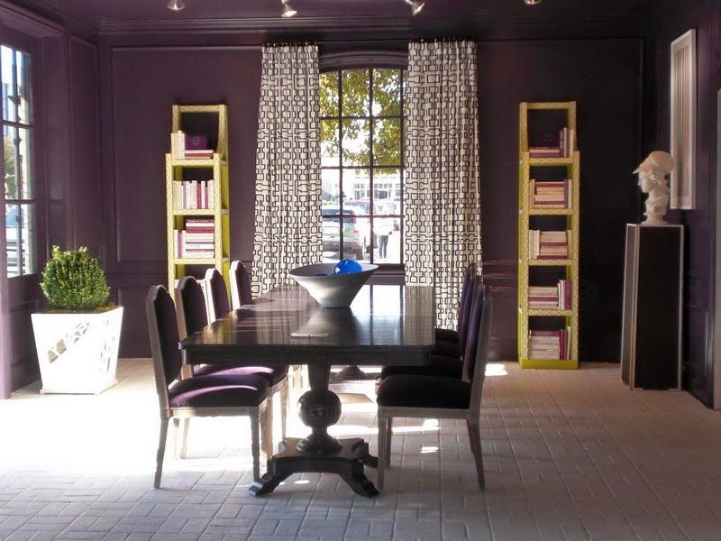 dining room eggplant color
