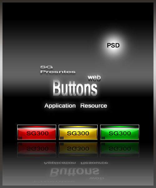 50+ Free Photoshop Web 2.0 PSD Buttons