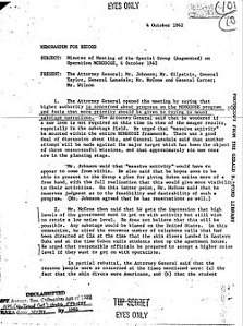 Declassified "Operation Mongoose" Document on the Covert War Against Cuba (1962)