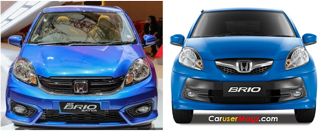 Perbandingan Wajah Honda Brio Facelift 2016 dan Brio Lama Perbandingan Wajah Honda Brio Facelift 2016 dan Brio Lama