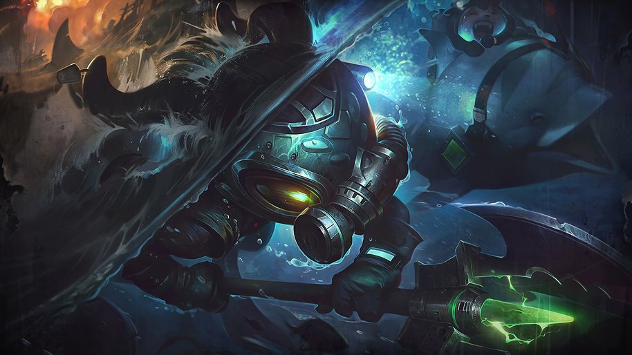 Fizz, LoL, Omega Squad, Splash Art, 4K, #191 Wallpaper PC Desktop