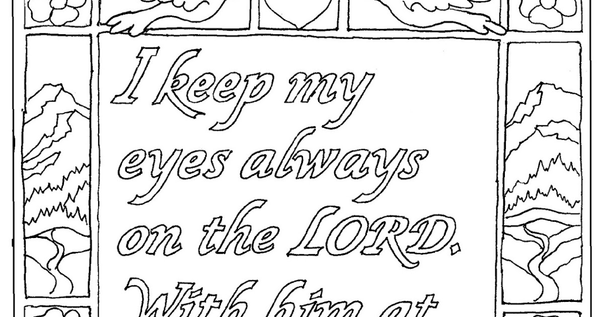 Coloring Psalm 8 Coloring Pages for Kids by Mr Adron Psalm 168 Printable
