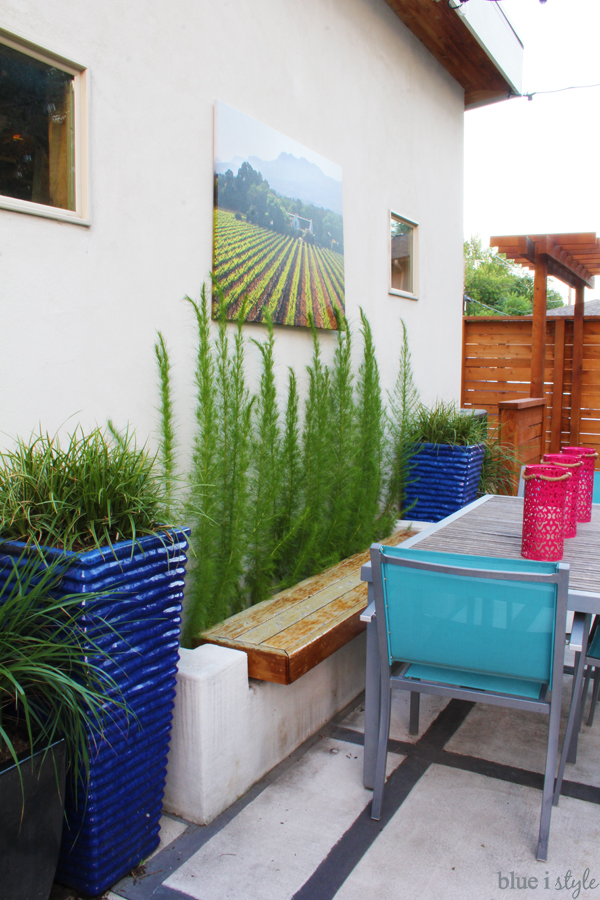 {five minute friday} How to Weatherproof Art for the Outdoors Blue i