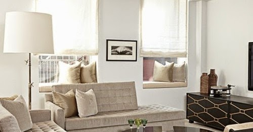 Salas pequeñas en color beige y marrón - Colores en Casa