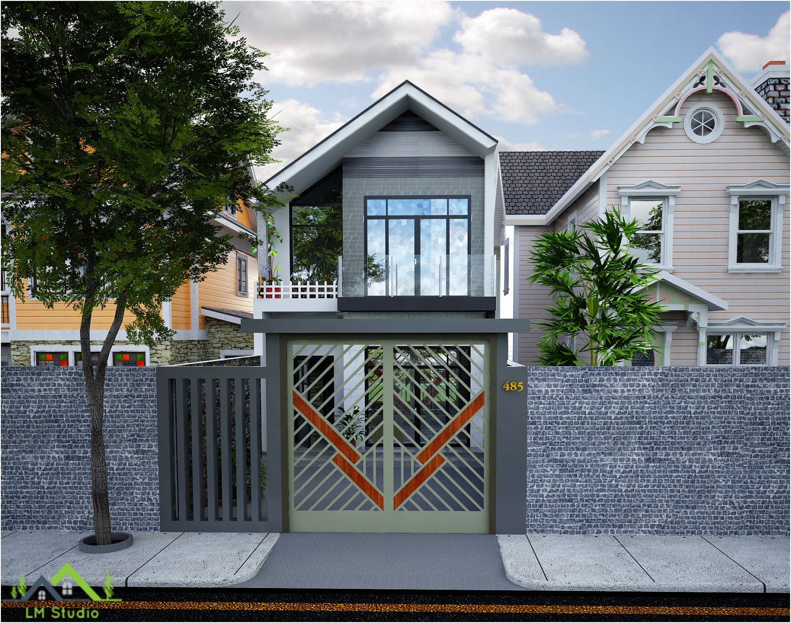 Free Exterior Sketchup scene House. Vray Sketchup TUT Free Exterior Sketchup scene House. Vray Sketchup TUT