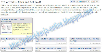 Bisnis Online Gratis Paid To Click Terpercaya, PTC terpercaya, PTC Scame, Daftar PTC Terpercaya.