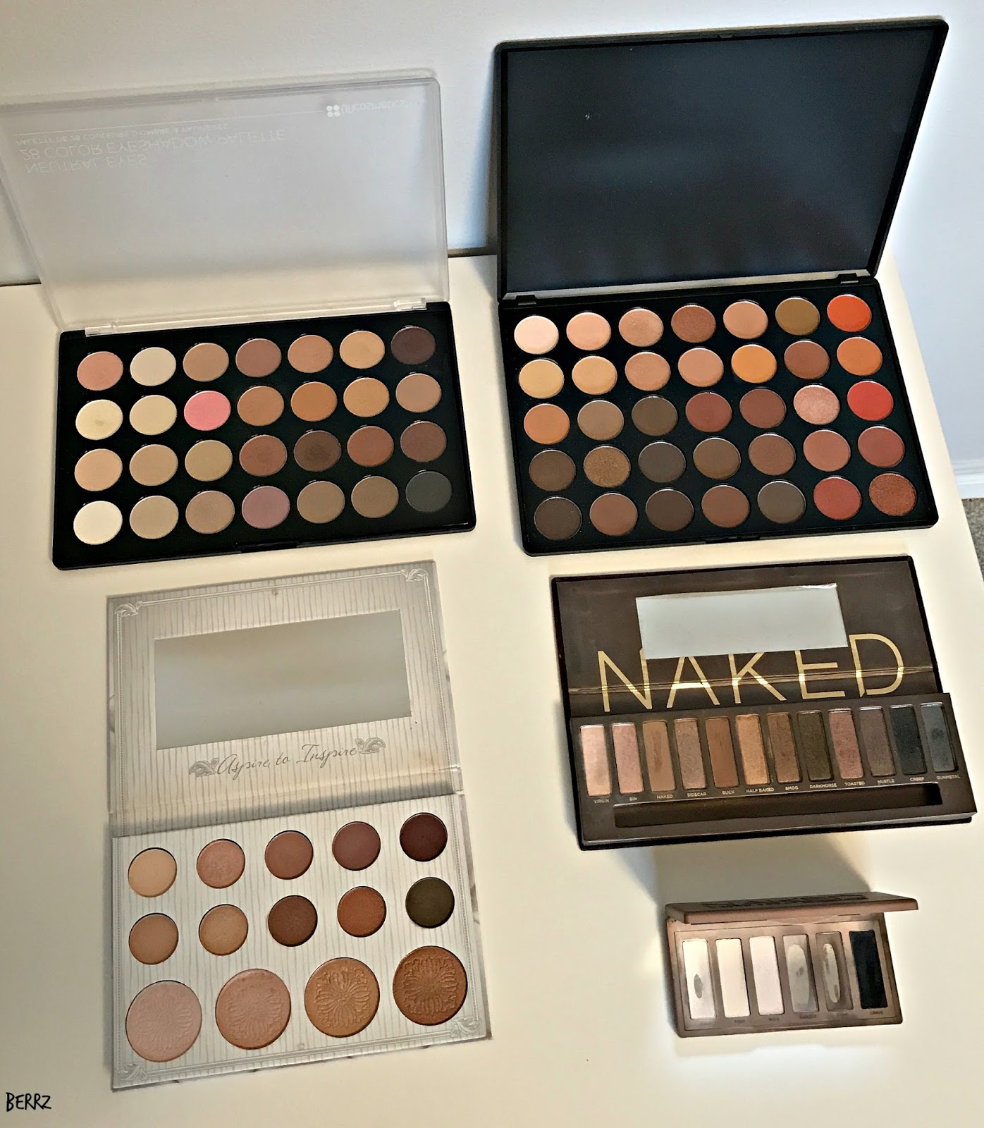 Beauty By Berrz My 5 Most Used Eyeshadow Palettes Affordable & High End