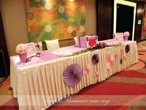 rainbow photo booth backdrop decoration, paper fans, light purple, bride & groom signage, candle holders, purple vases, pom pom flowers, welcome board, red carpet, props for photo taking, floral stands, flower, wedding, event, bithday, kids, children, colourful, rainbow, corporate, sheraton imperial hotel, kuala lumpur, selangor, malaysia, ideas, modern