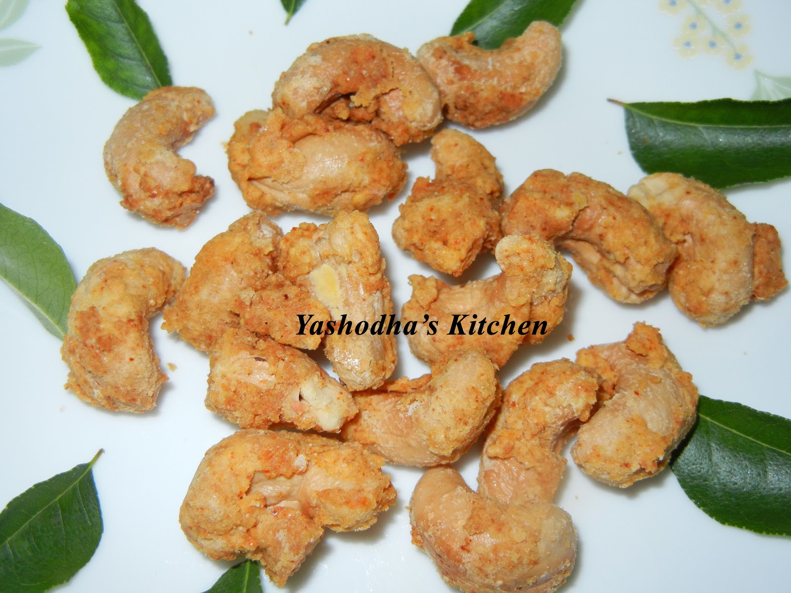 Yashodha's kitchen MICROWAVE CASHEW PAKODA