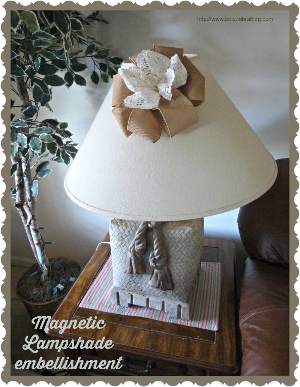 Make it easy crafts Lampshade embellishment