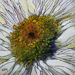 pen fine joy line drawing watercolor paintings painting acrylic drawings margulis karen paint daisy ink lines delight thin artist paper