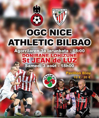 Athletic Bilbao - OGC Nice à St-Jean-de-Luz #sport #foot #paysbasque