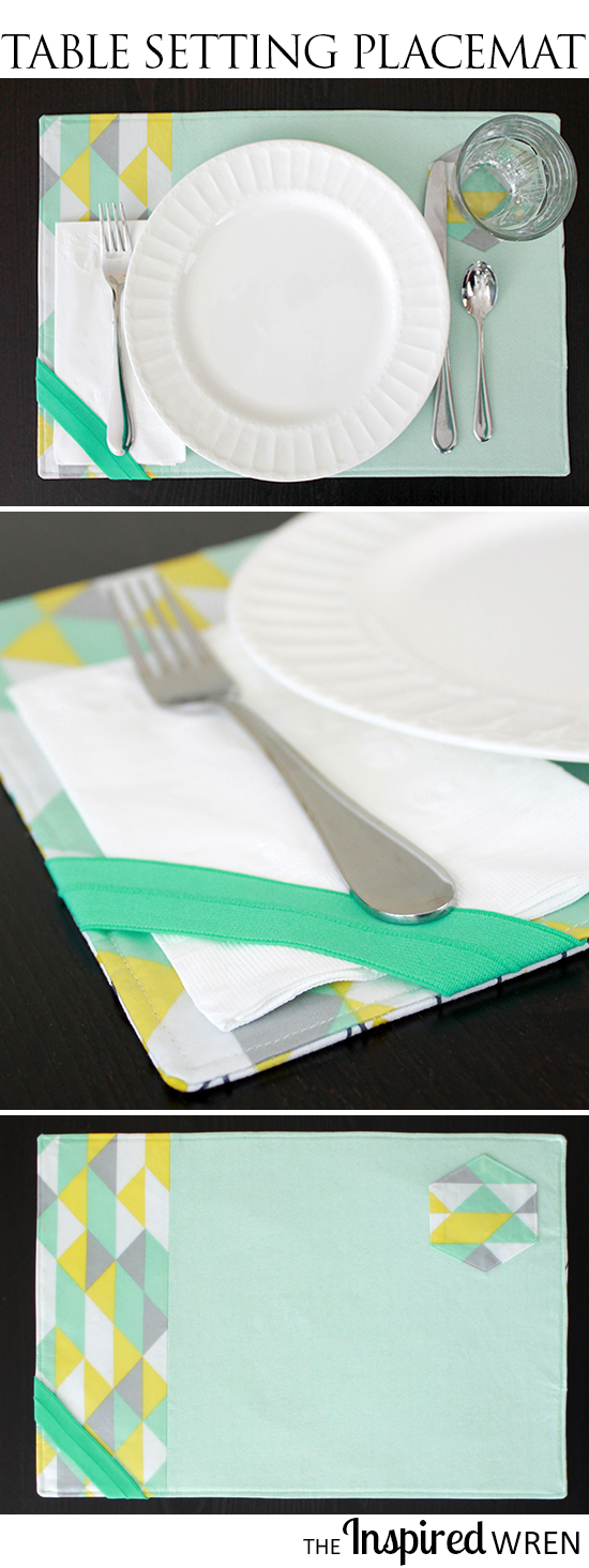 The Inspired Wren TUTORIAL Table Setting Placemat